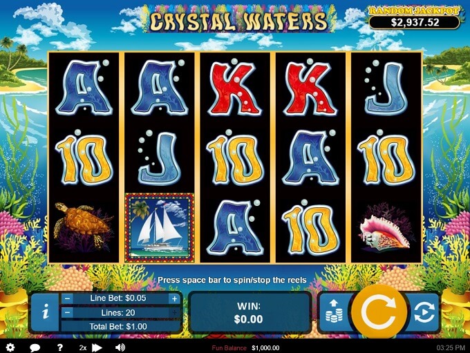 AquaWin Casino ES de juegos Crystal Waters
